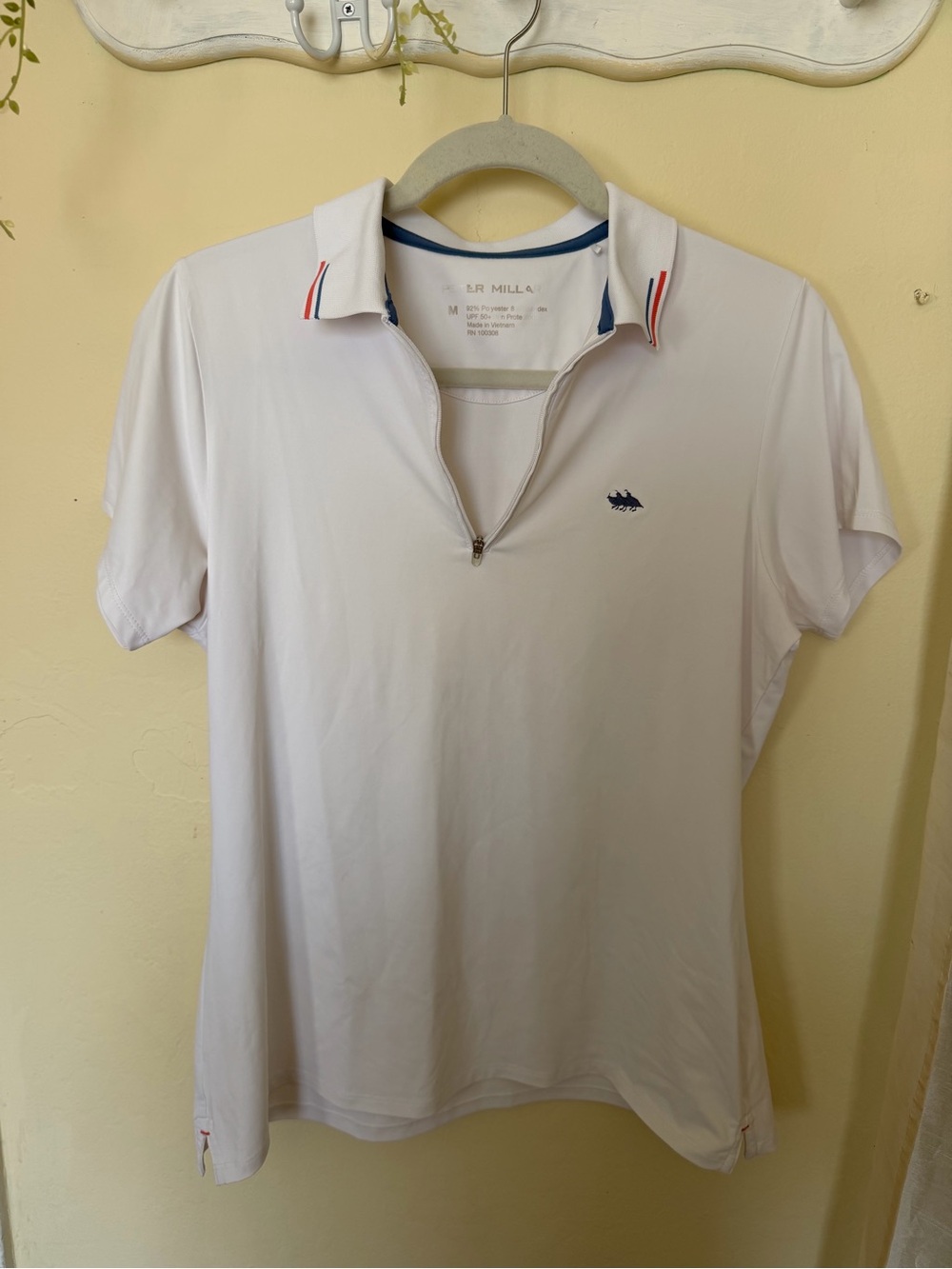 Peter Millar Women’s Chrissie White Short-Sleeve  Polo